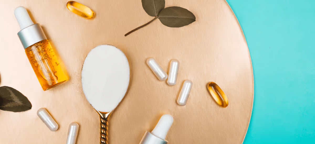 colágeno y otras píldoras y suplementos|